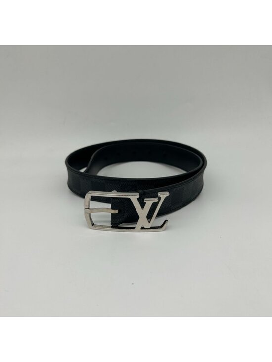Louis Vuitton Ceinture Anagram Belt Leather Noir Black Silver main image 7
